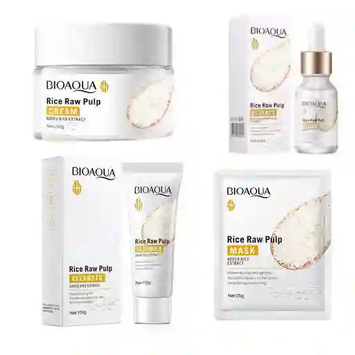 Kit Facial Arroz Bioaqua X4