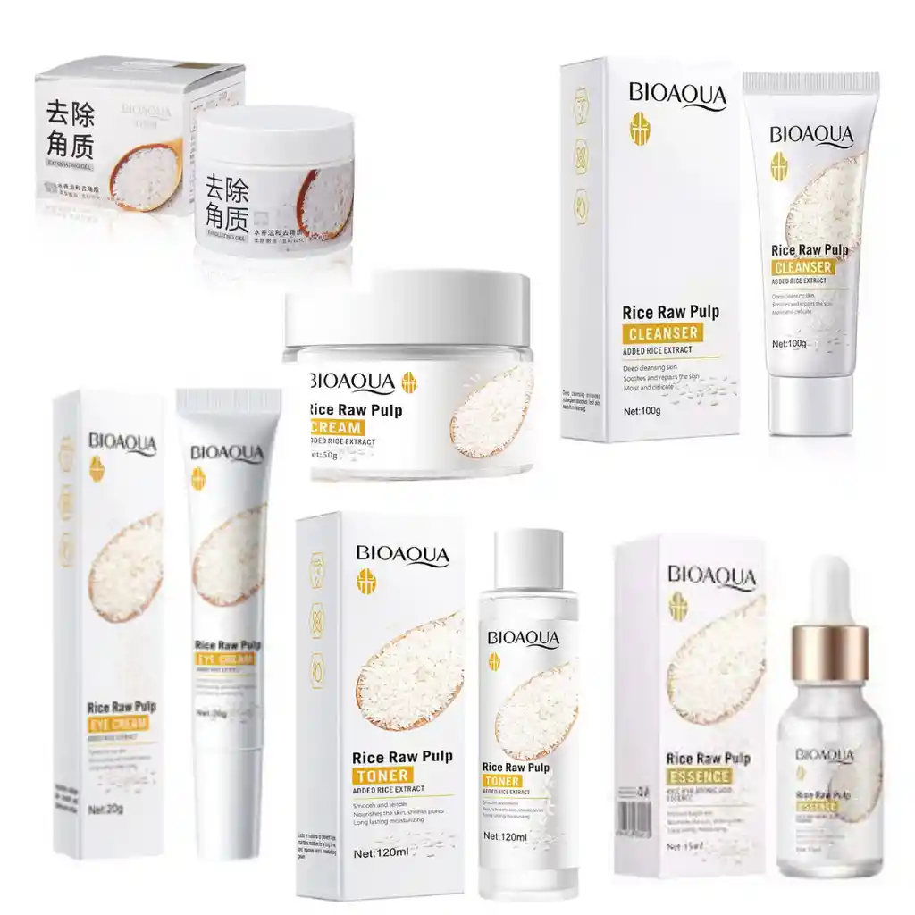 Kit Facial Arroz Bioaqua X6