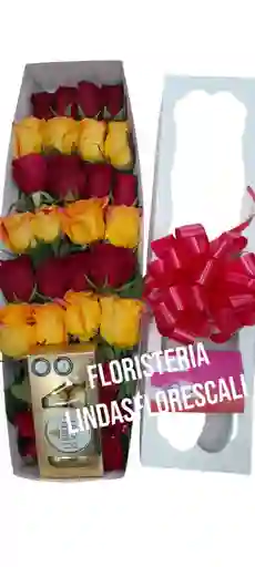 Caja De Rosas Para Mamá