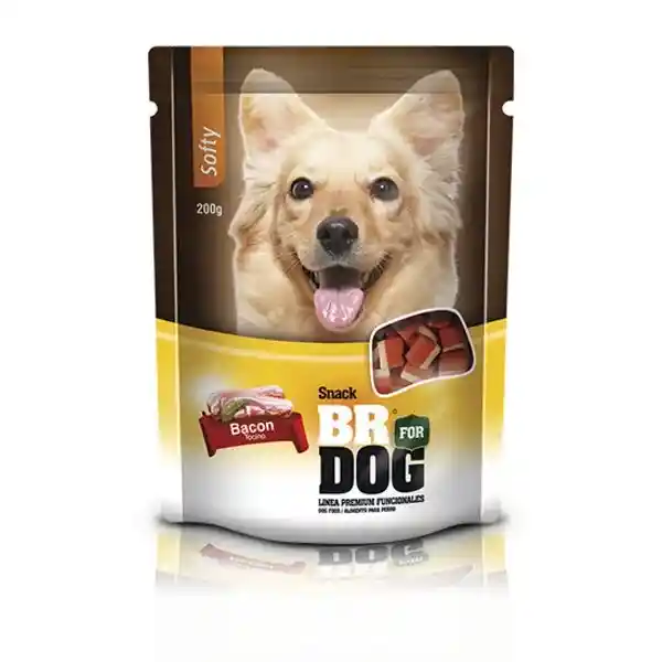 Snack Para Perro Br Softy Bacon X 200g