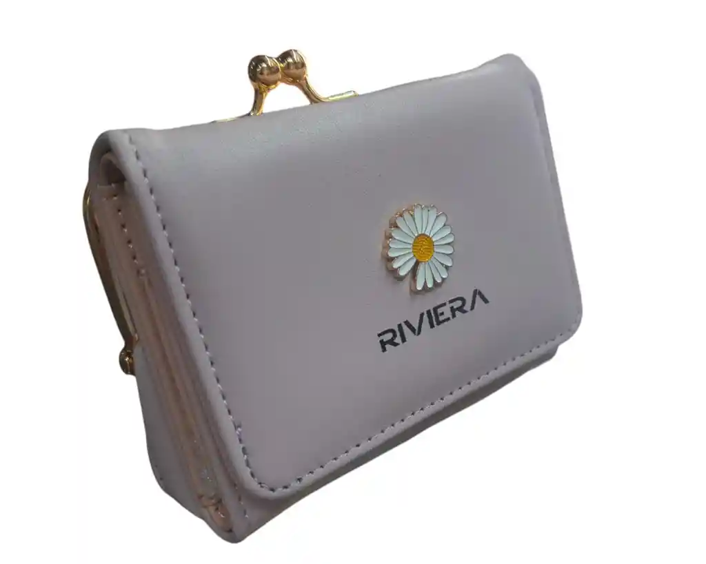 Billetera Para Dama Riviera Con Monedero Practico 100%