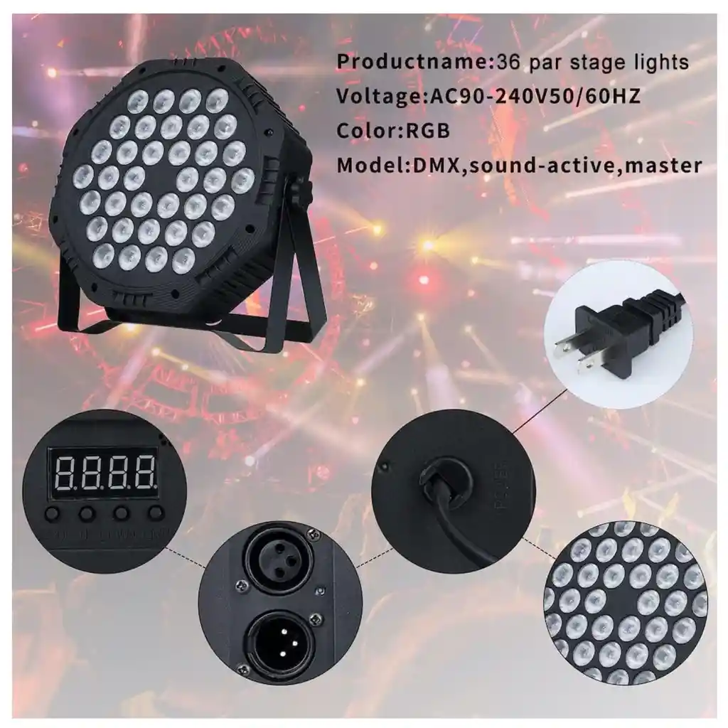 Luces De Escenario Led Para Fiestas Con Control Remoto