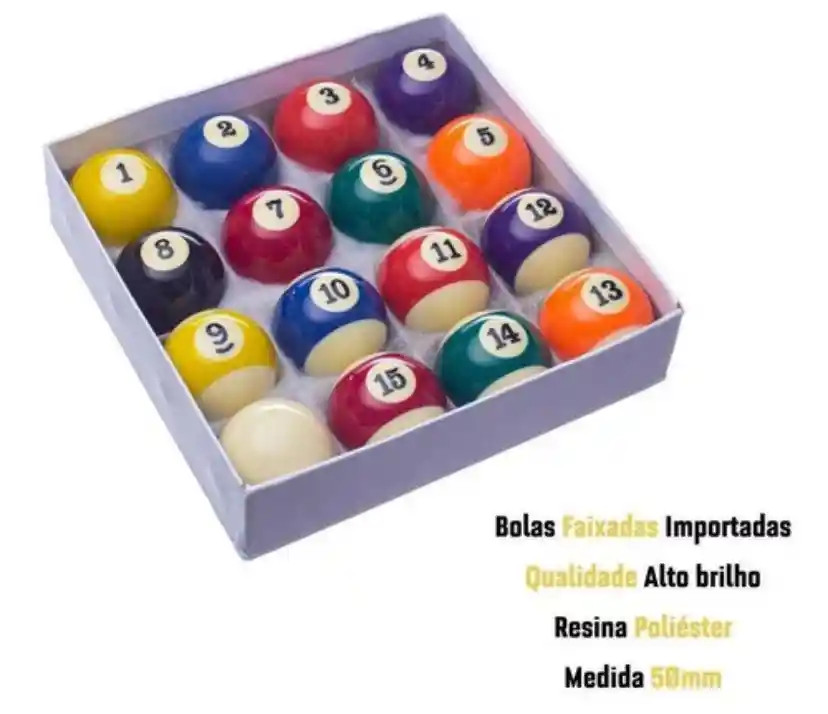 Set Juego Bolas De Billar Pool X16 Standard Carambola