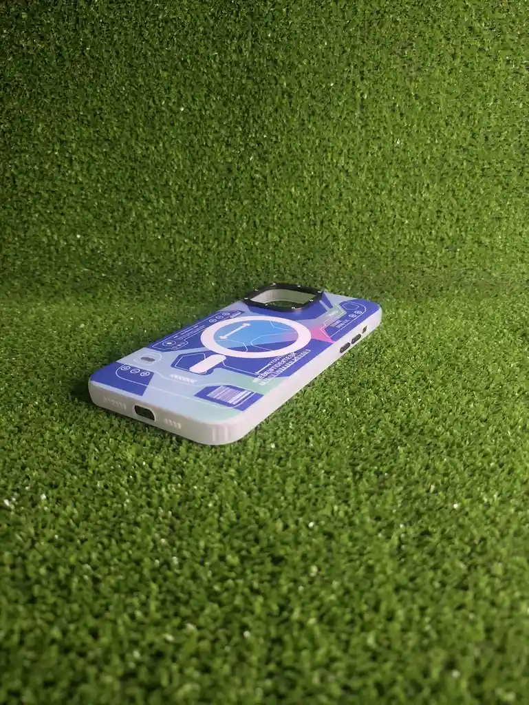 Iphone 13 Pro Max | Case Rigido | Good Luck Magsafe | Carcasa Protectora | Full Proteccion | Circuito Azul