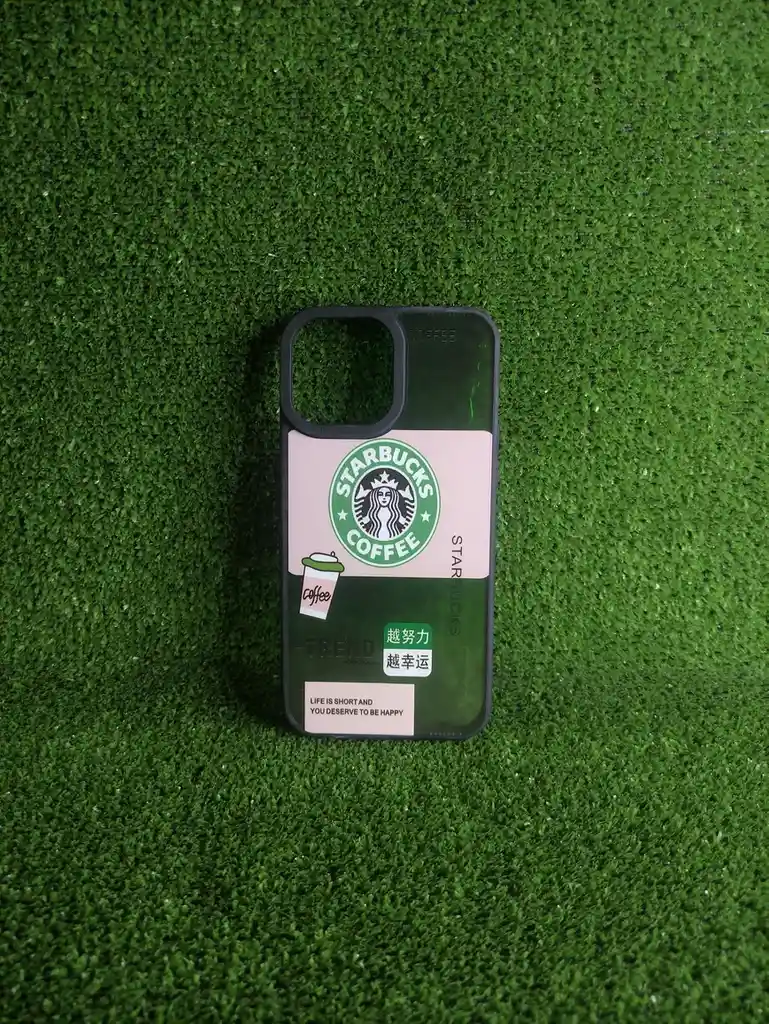 Iphone 13 Pro Max | Case Rigido | Forro Fashion | Carcasa Protectora | Full Proteccion | Starbucks