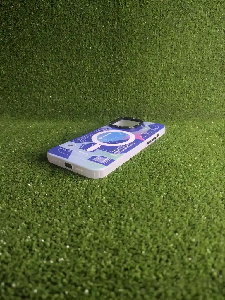 Iphone 14 Pro Max | Case Rigido | Good Luck Magsafe |carcasa Protectora | Full Proteccion | Circuito Azul