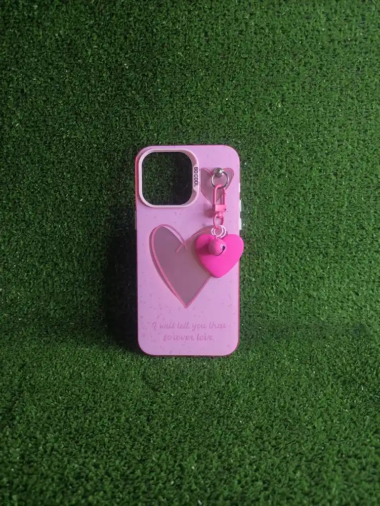 Iphone 14 Pro Max | Case Rigido | So Cool |carcasa Protectora | Full Proteccion | Corazon Rosado