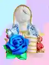 Regalo Virgen Milagrosa Con Rosa Eterna, Velon Y Chocolates - Feliz Dia - Regalo Sorpresa - Regalo Cumpleaños - Feliz Dia Mamá