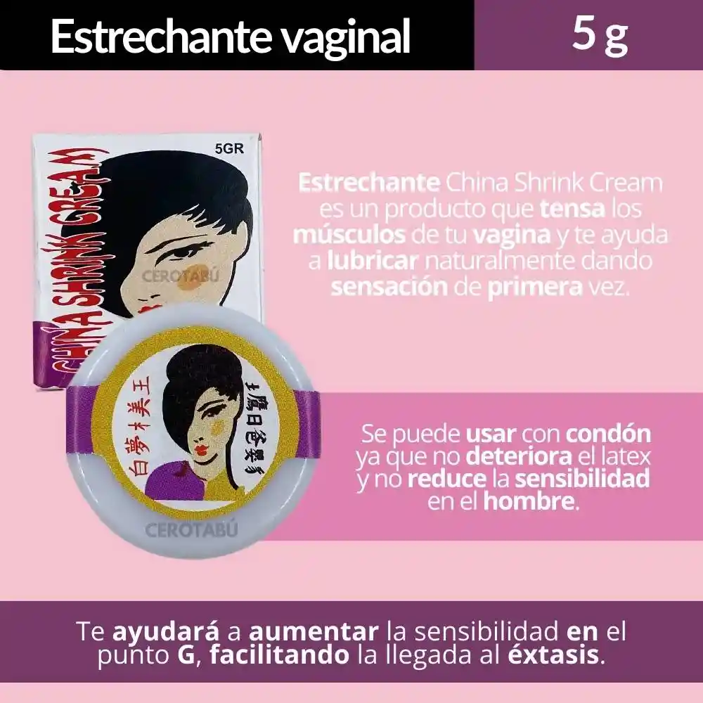 Lubricante Estrechante Vaginal Contrae Sexo Estrecho +sensación 5g