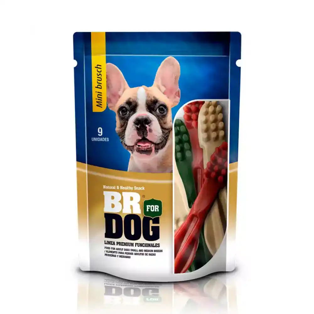 Snack Para Perro Br For Dog Mini Brush X 9 Unidades