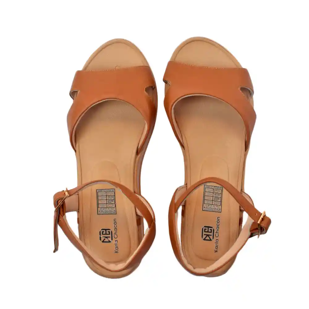 Calzado Zapato Mujer Casual Sandalia Dama Karla Chacon Arelis Miel39