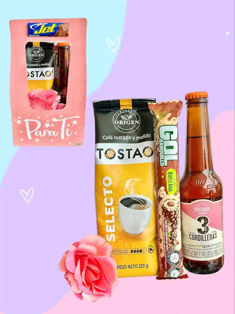 Regalo Especial Amigas Con Café, Cerveza Y Chocolates, Feliz Dia De La Madre, Amigas, Feliz Dia