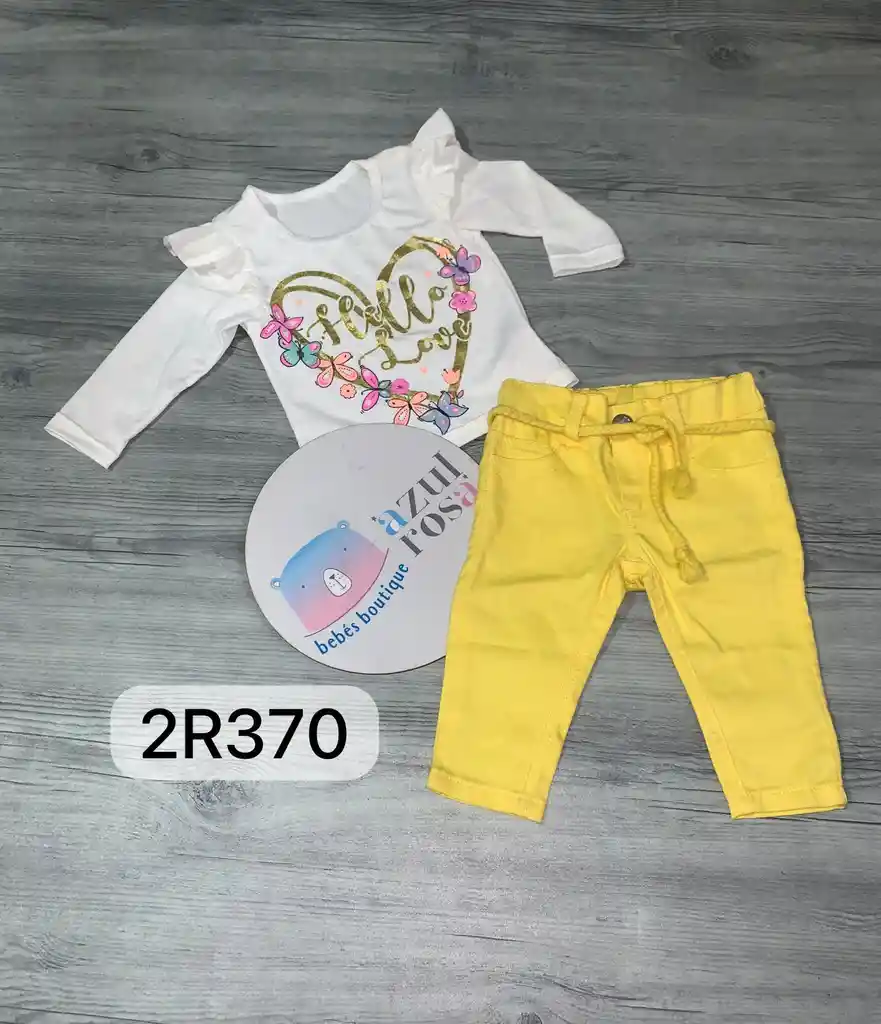 Conjunto Blusa Y Pantalón Talla 3 Meses