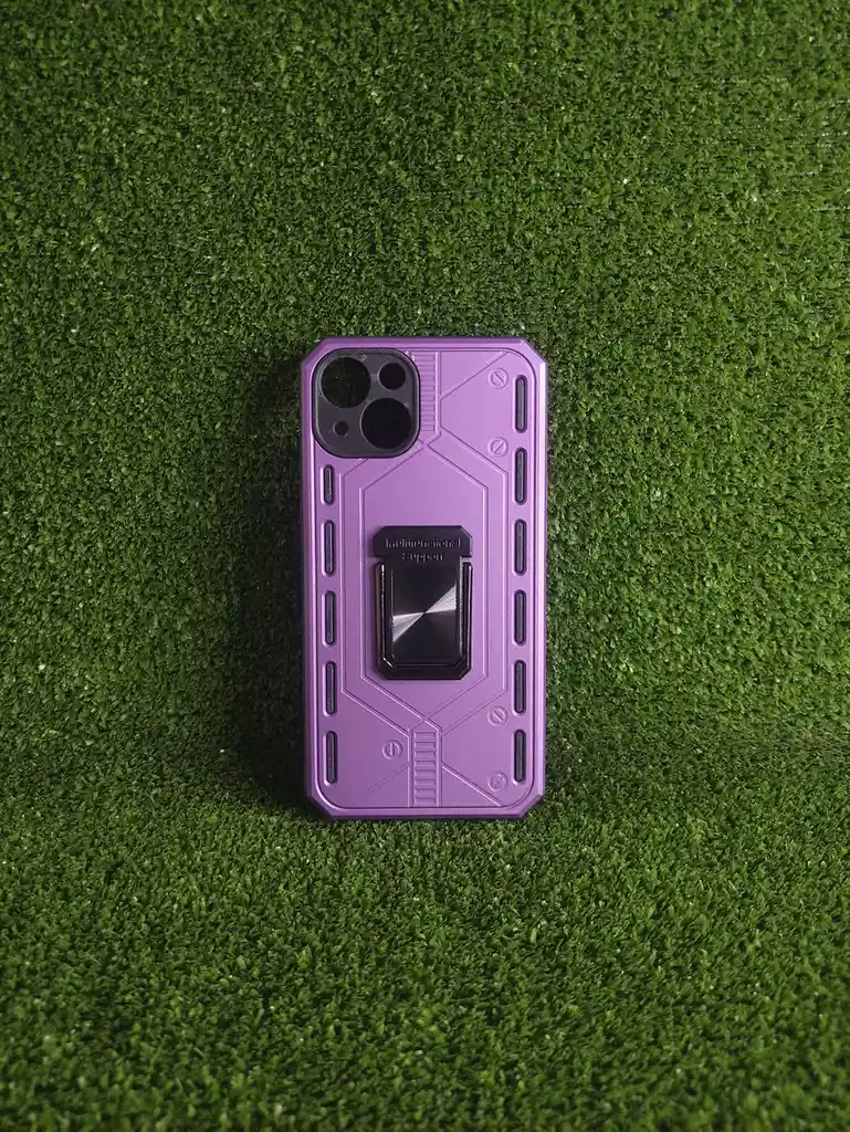 Iphone 13 | Case Rigido | Carcasa Protectora | Full Proteccion | Fashion Morado Pop Sockets