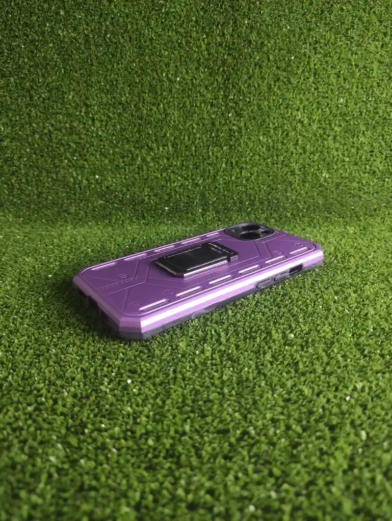Iphone 13 | Case Rigido | Carcasa Protectora | Full Proteccion | Fashion Morado Pop Sockets