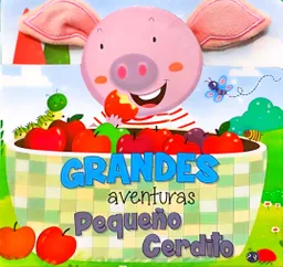 Libro Sensorial Pequeño Cerdito Con Orejas De Peluche Niños