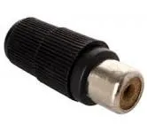 Adaptador Para Conector Rca Hembra Negro