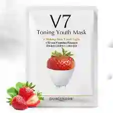Mascarilla V7 Velo Con Extracto De Fresa Hidratacion Profunda Bioaqua Ref 454