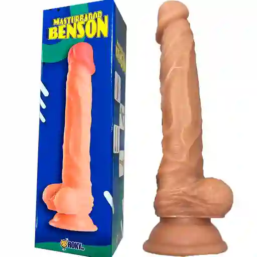 Dildo 24cm Anal Vaginal Unisex Consolador Con Chupa Ventosa Benson