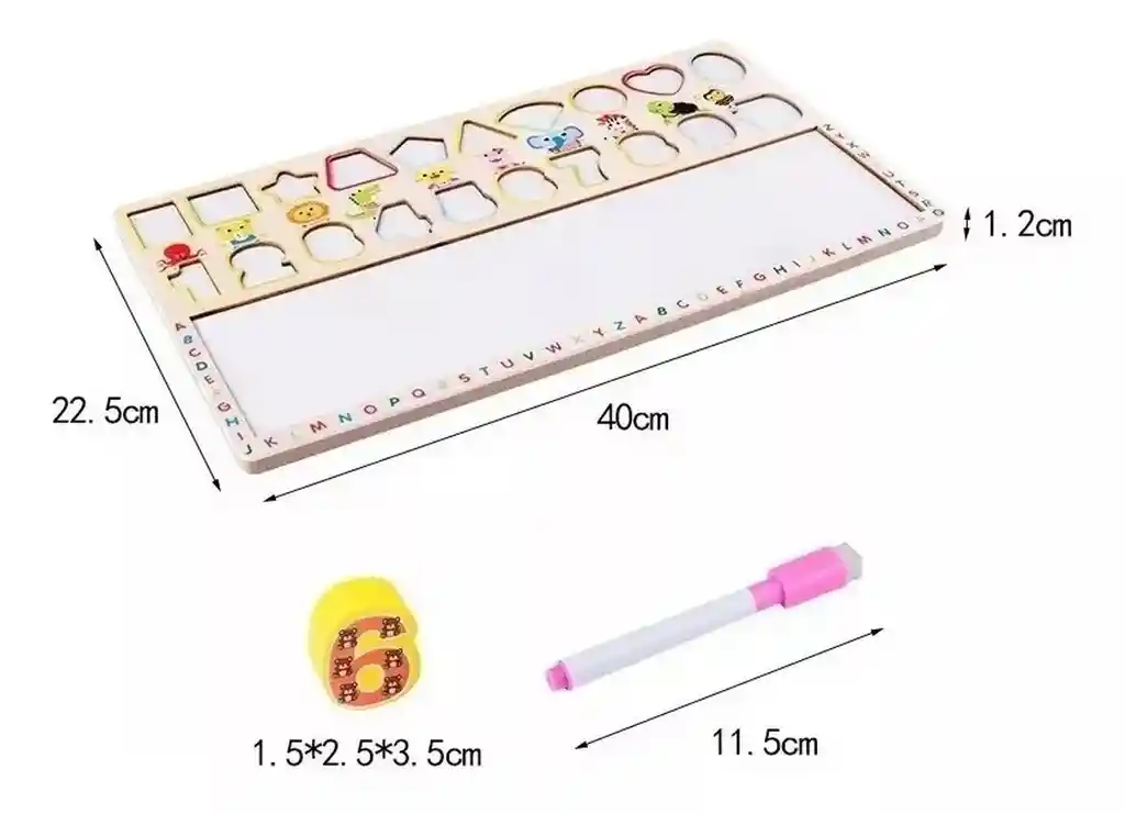 Juego Didáctico Tablero Aprendizaje Matematicas Montessori