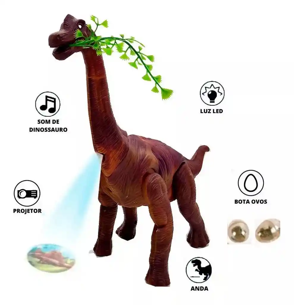 Dinosaurio Rex Pone Huevo Movimiento Luces Sonidos + Bateria