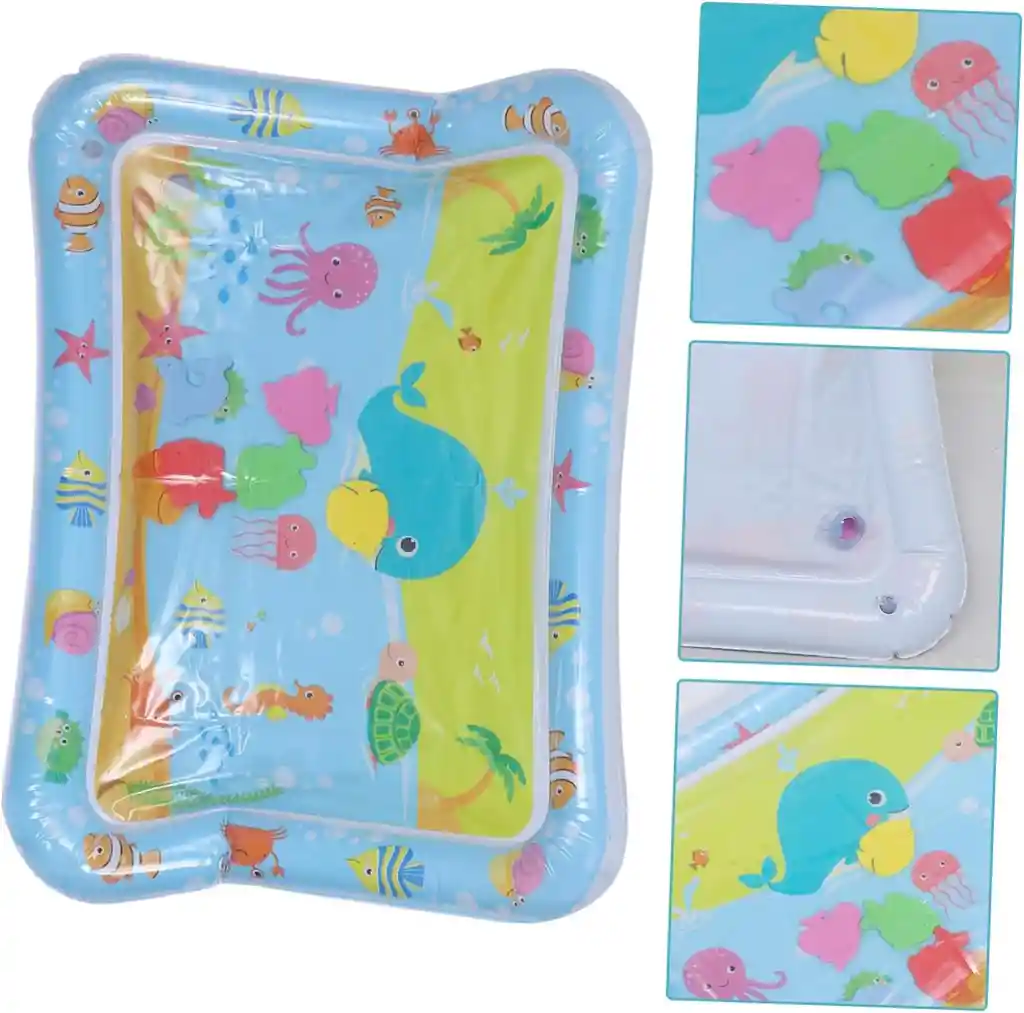 Colchon Alfombra Mini Inflable Mundo Marino Niños