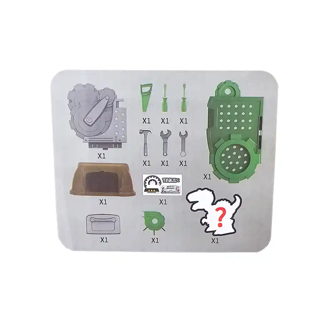 Caja Herramientas Infantil Juego Set Mecánico Dinosaurio