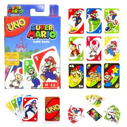 Juego De Cartas Uno Super Mario Para Niños