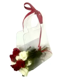 Cartera Transparente Con Rosas Baby