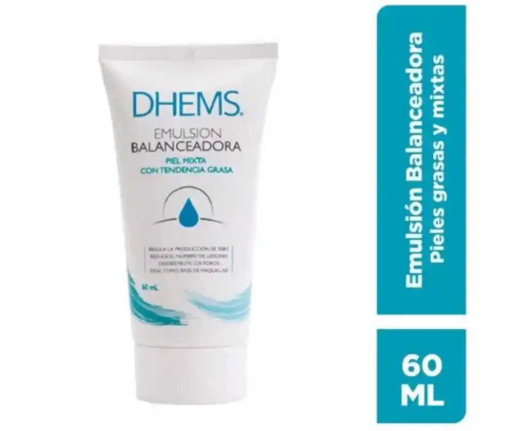 Emulsión Balanceadora Dhems Con Ácido Salicilico 50 Ml