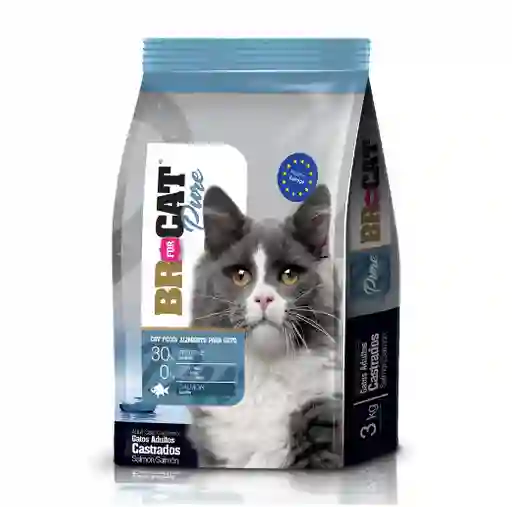 Br For Cat Gato Castrado Salmon X3kg