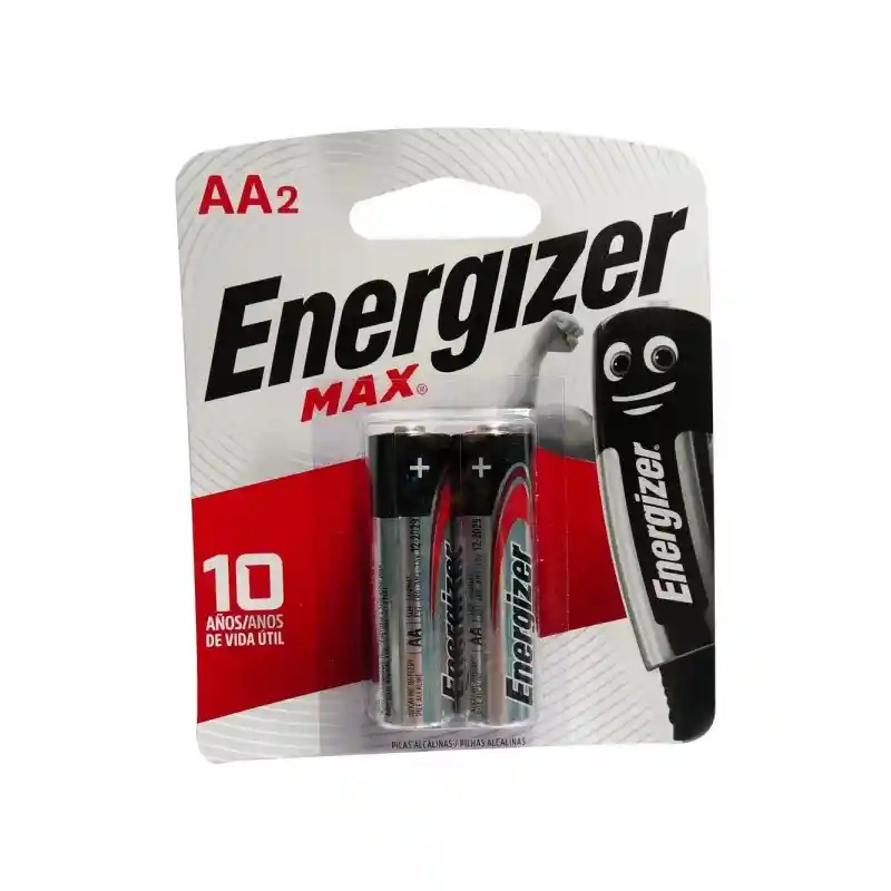 Paquete Pila Aa X 2 Energizer Aa Alcalina Larga Duracion