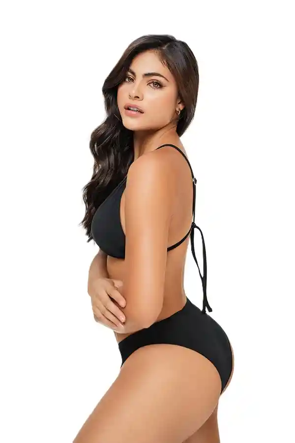 Vestido De Baño Bikini Soleador Copa Removible Carol 70050 | Talla: 32 | Color: Negro