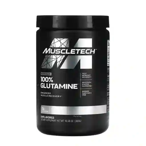 Muscletech Platinum 100% Glutamina Sin Sabor 60 Servicios. 300g (10.58oz)