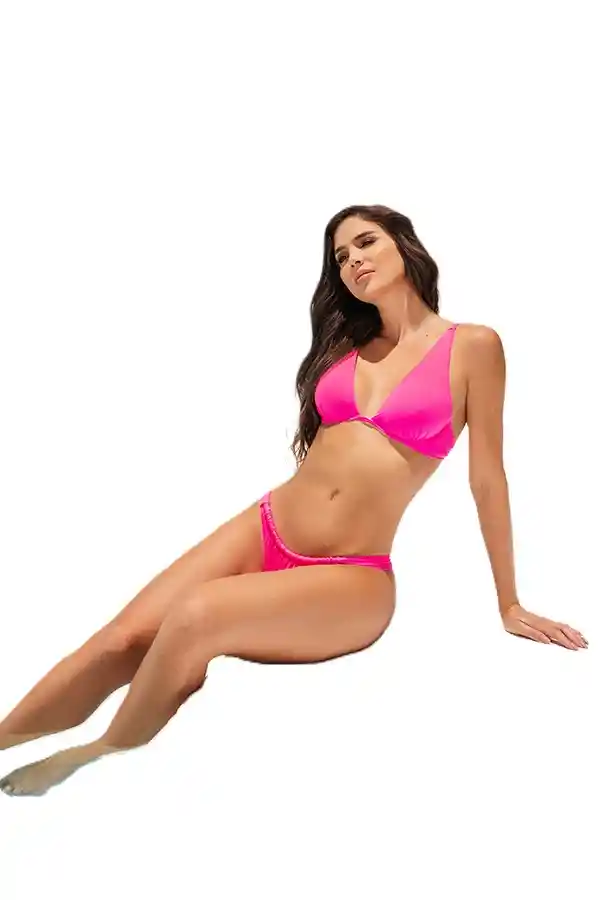 Vestido De Baño Bikini Soleador Copa Removible Carol 70049 | Talla: 32 | Color: Rosa Pop