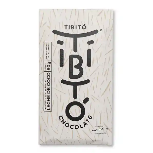 Barra De Chocolate Tibito Coco 50% - 80gr