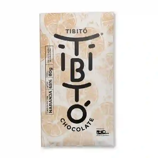 Barra De Chocolate Tibito Naranja 65% - 40gr