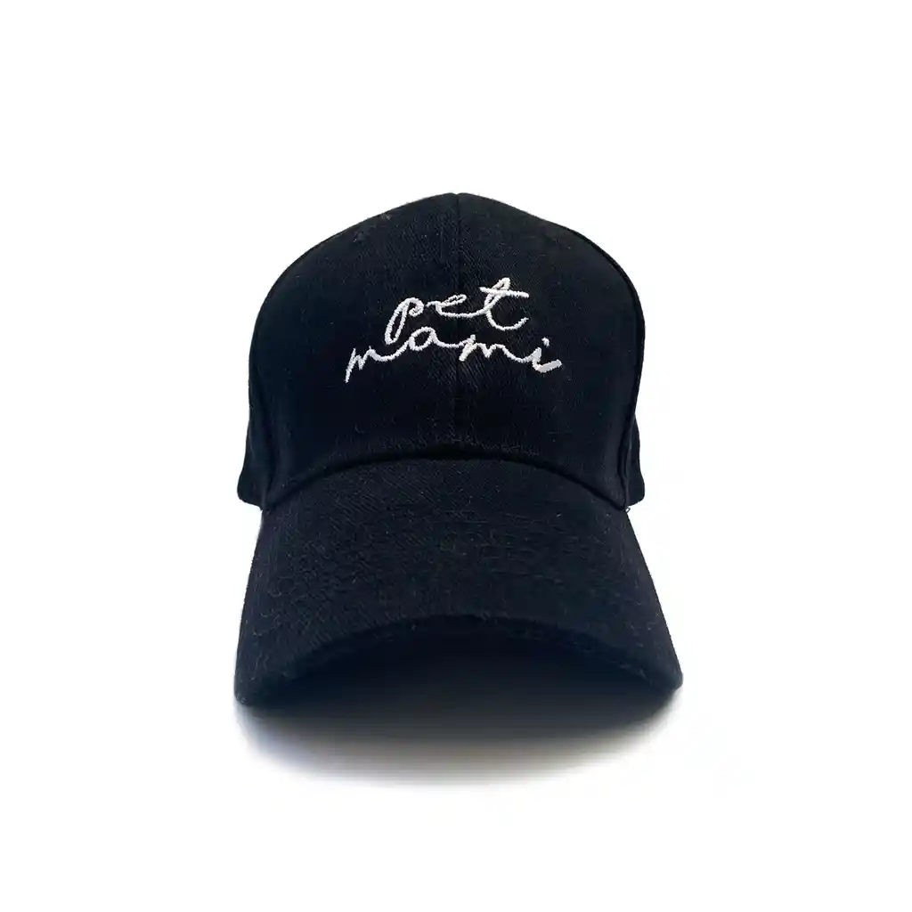 Gorra Negra Bordado Pet Mami