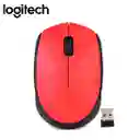 Mouse Inalámbrico Cómodo Y Portátil Logitech M170 Original Rojo