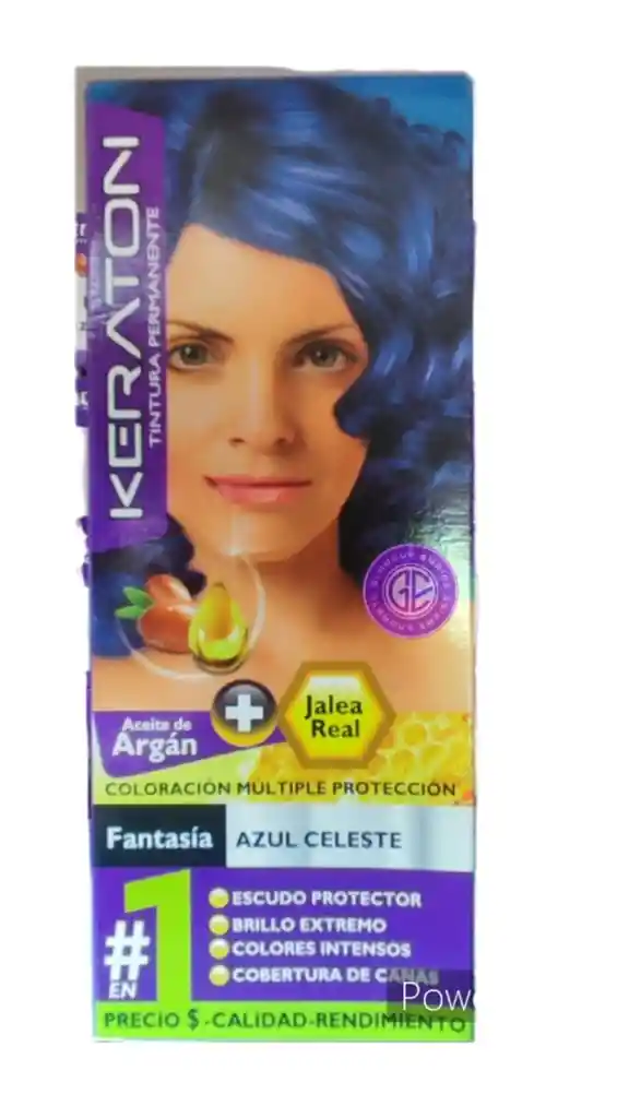 Tinte Keraton Fantasia Azul Celeste 60ml