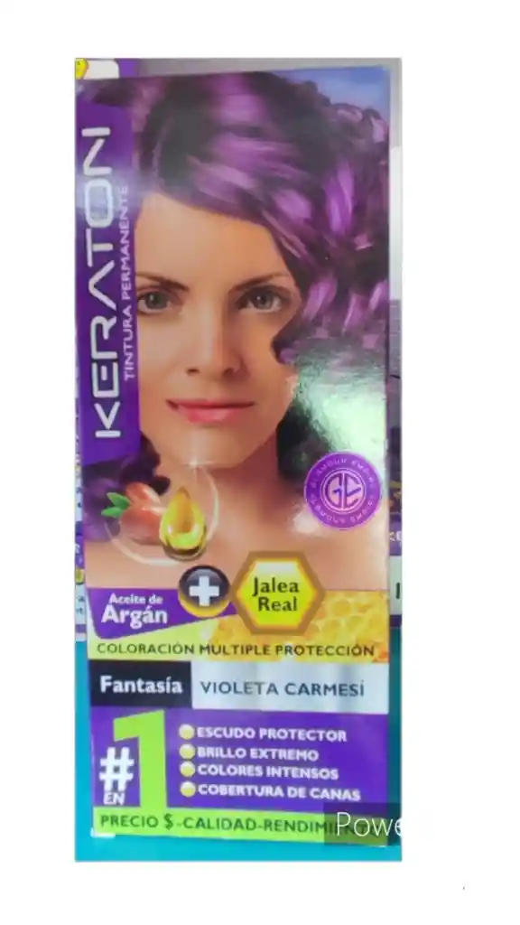 Tinte Keraton Fantasia Violeta Carmesi 60ml