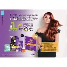 Tinte Keraton 7-34 Rubio Medio Cobre Dorado 60ml