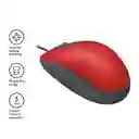 Logitech M110 Silent Mouse Usb Clics 90% Más Silenciosos Rojo