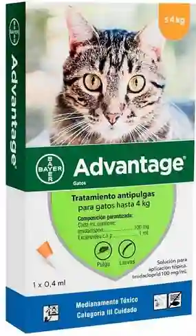 Advantage Gatos Hasta 4 Kg Antipulgas Para Gatos Advantage Para Gatos 4kg