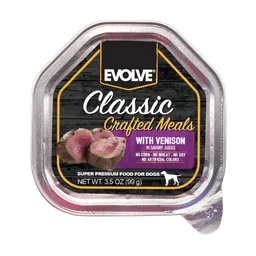 Evolve Classic Crafted Meals Venison Recipe Dog Food Lata 100 Gr