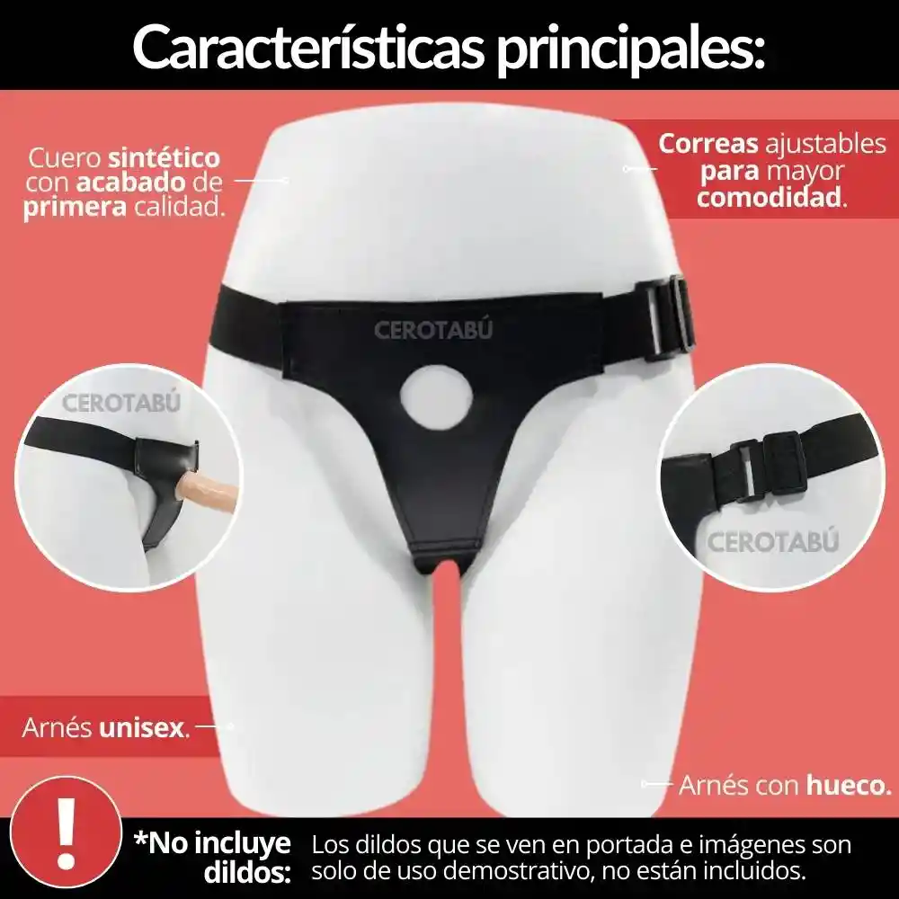 Arnes Harnes Universal Ajustable Unisex Cinturon Sexual