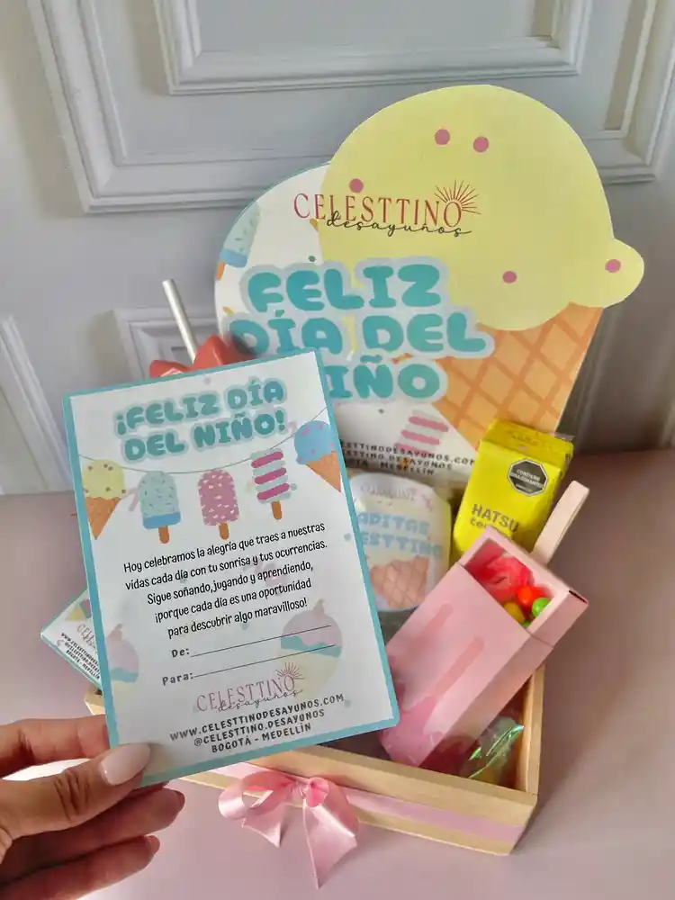 Cajita De Helado De Dulces Y Sorpresas, Para Niña