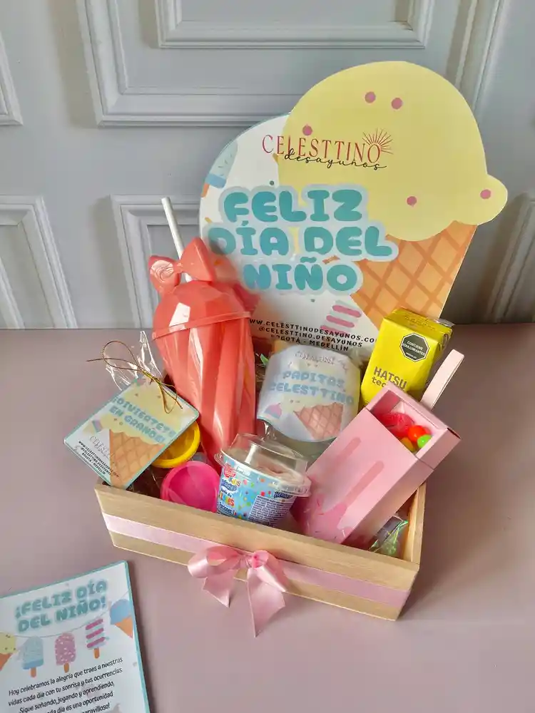 Cajita De Helado De Dulces Y Sorpresas, Para Niña