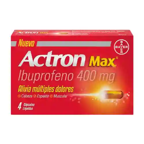Actron Max Actron Max® Ibuprofeno Capsulas Liquidas