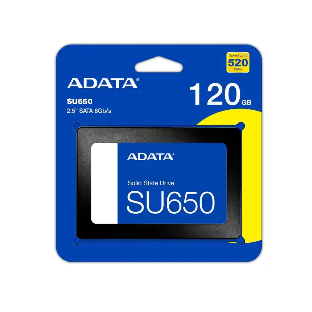 Disco Solido Ssd Adata 120gb Su650 Up 525mb/s